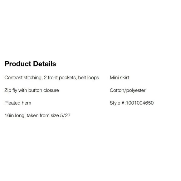 NWT Flying Angel Light Wash Pleated Mini-Skirt Size 11/30 - Picture 3 of 3